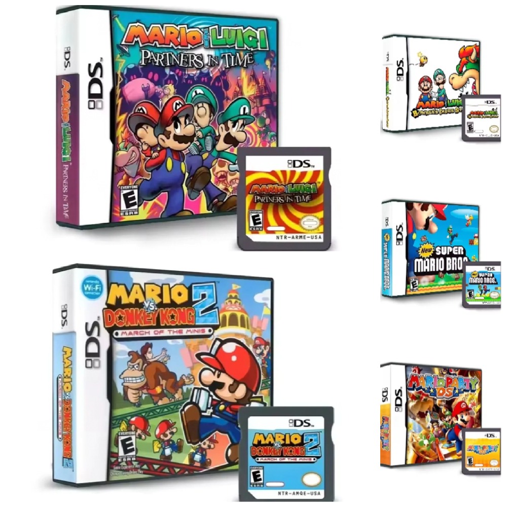 Gaming Console Video - Popular Fun DS Game Cartridge -Mario