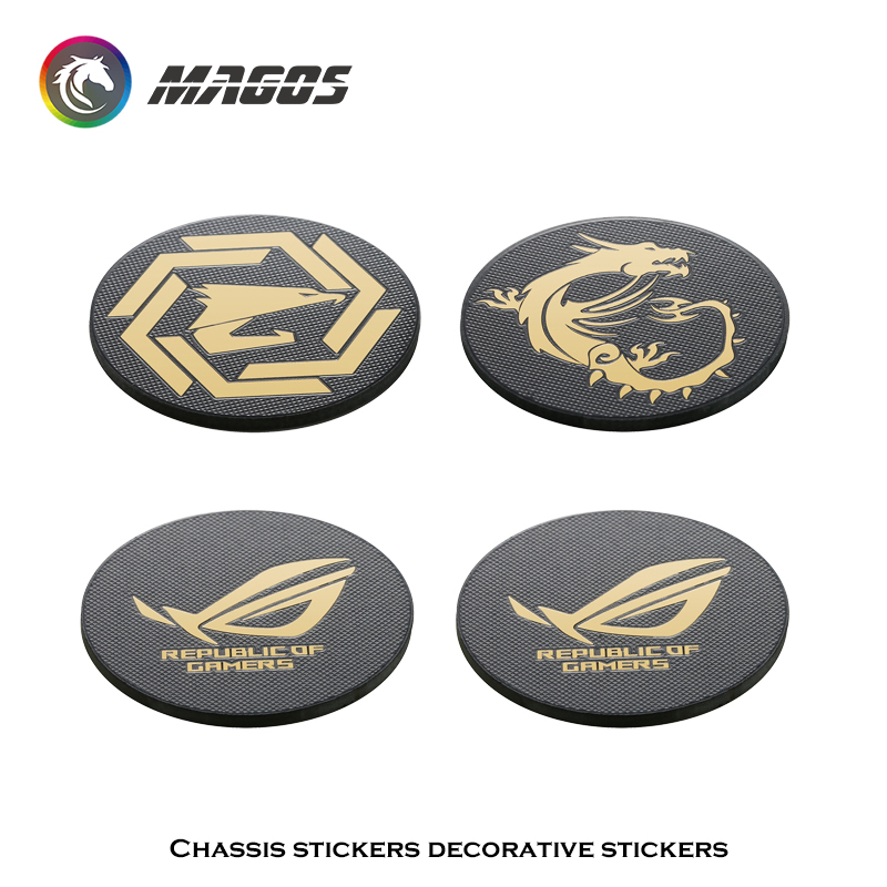 Pad Gaming Console - Computer Case Fan Metal Sticker ROG