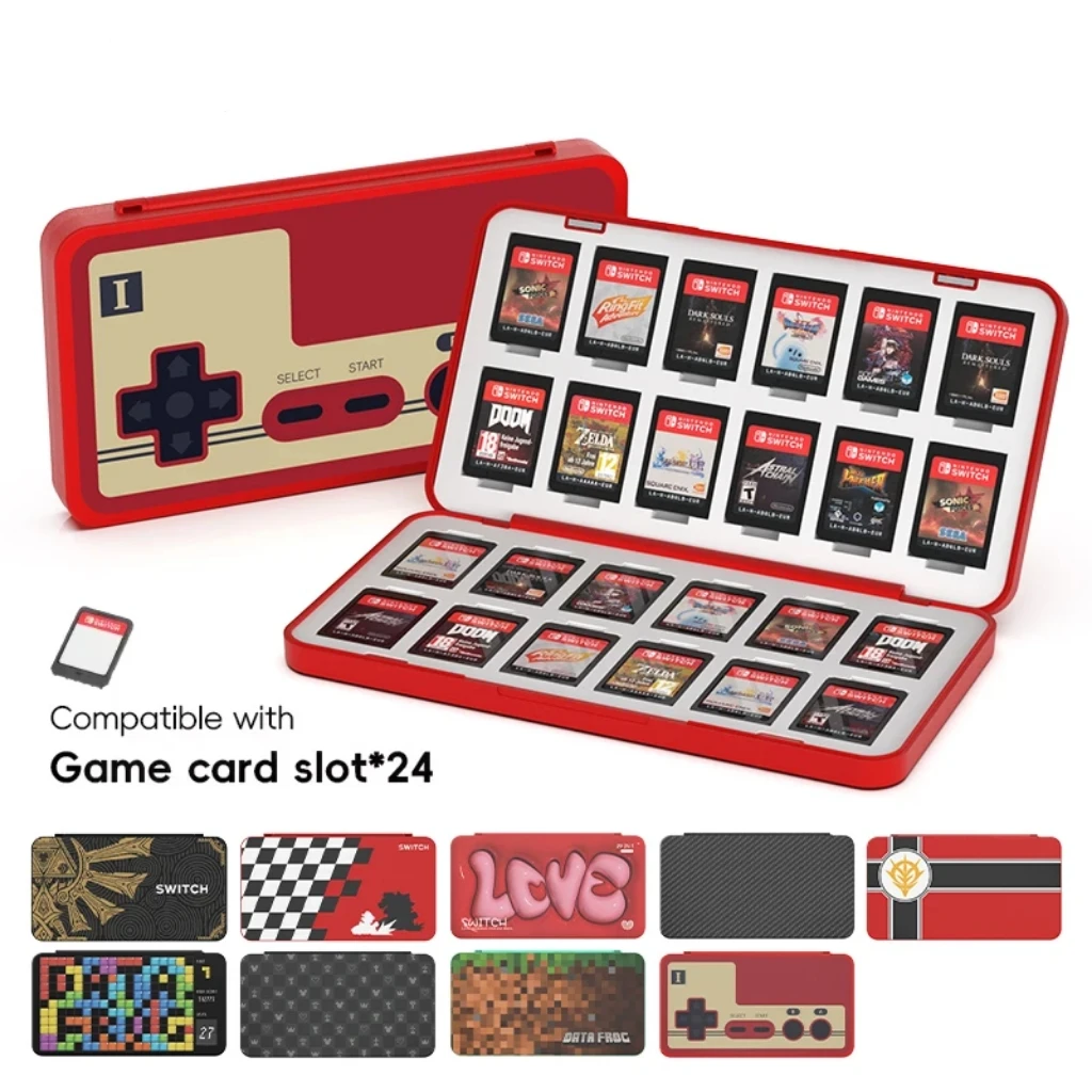 Nintendo Console Switch Lite - DATA FROG 24-in-1 Game Card Holder