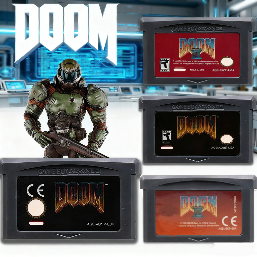 GBA Game Cartridge Doom Series - огляд і ціна Gaming Console Video
