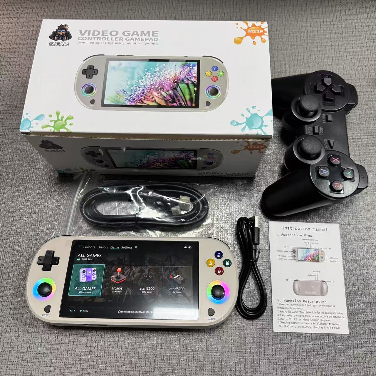 New 128GB M22 Pro Portable Poc - огляд і ціна Gaming Console Emulator