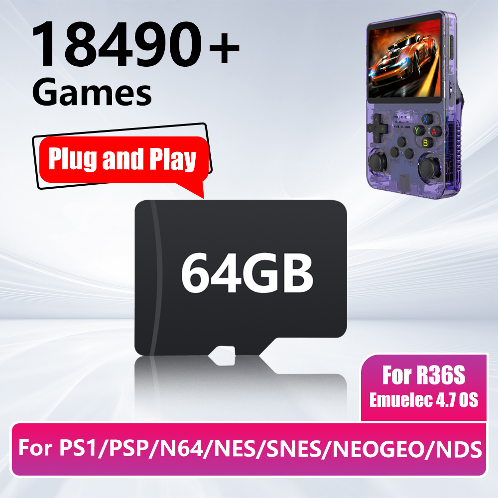 64GB Game Card for R36S Game C - огляд і ціна Gaming Console Emulator