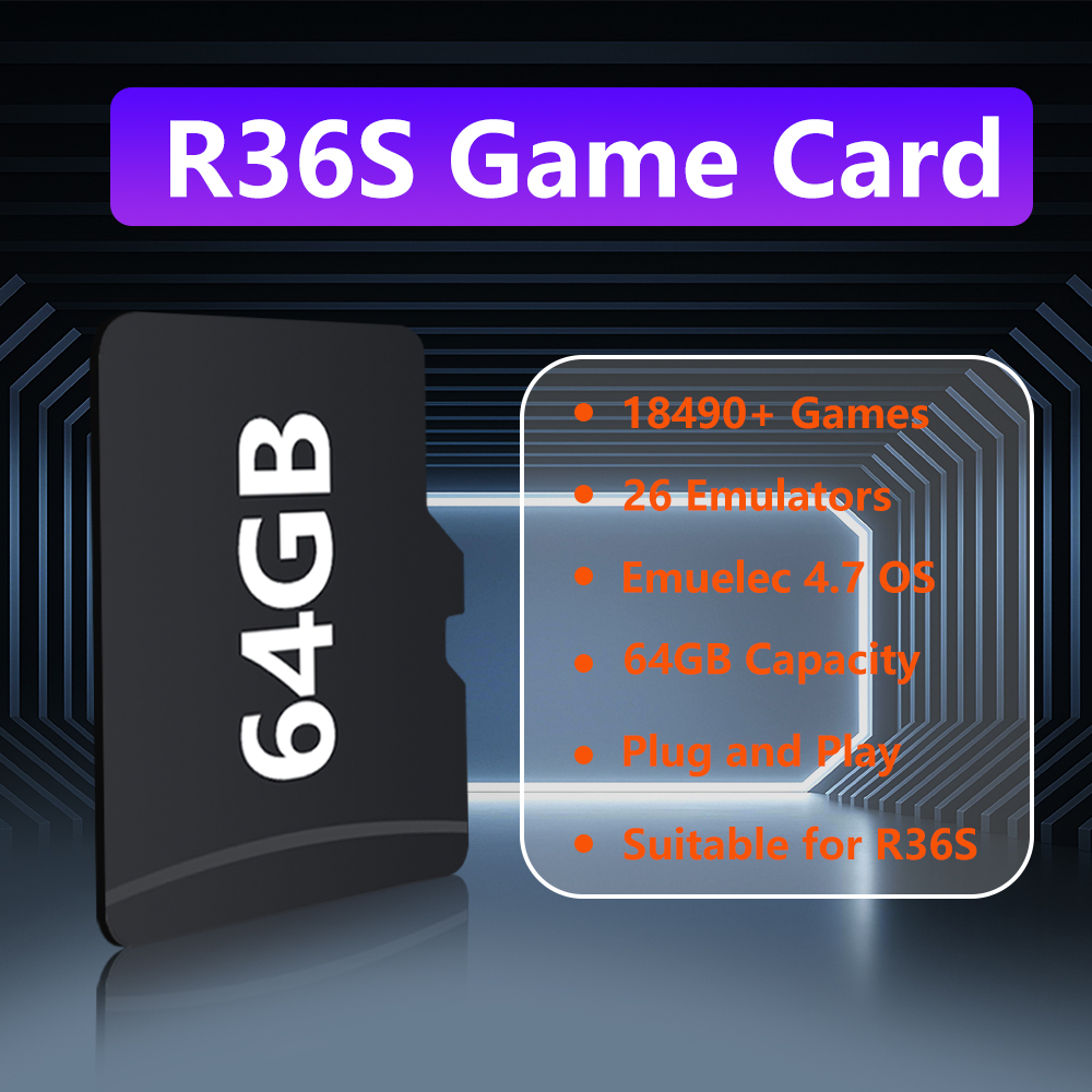 64GB Game Card for R36S Game C - огляд і ціна Gaming Console Emulator