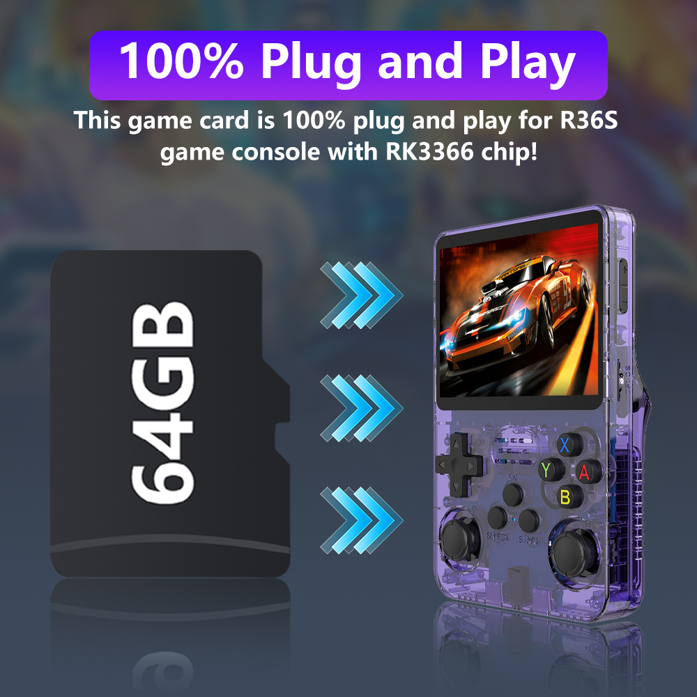 64GB Game Card for R36S Game C - огляд і ціна Gaming Console Emulator