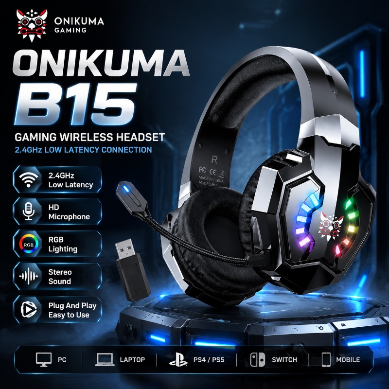 ONIKUMA B15 Gaming Headset Wir - огляд і ціна Gaming Console In Amazon