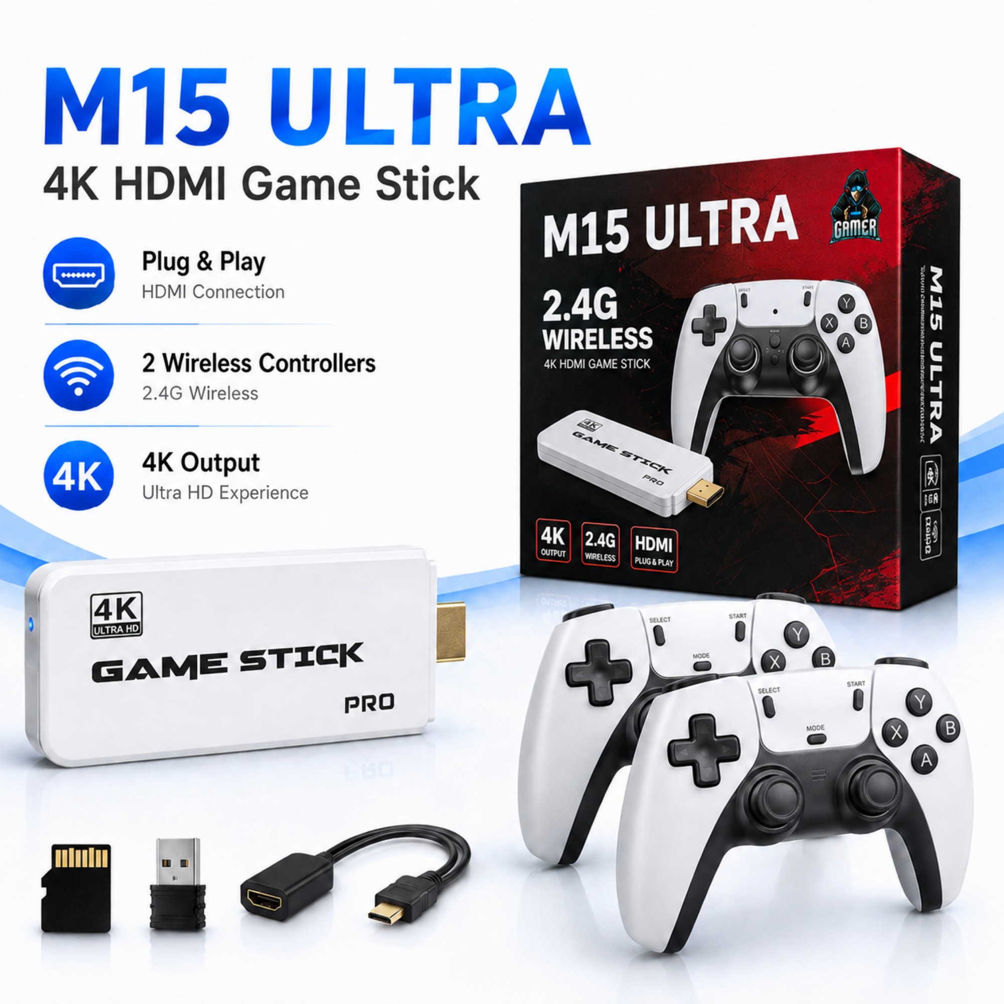 Retro Gaming Console Game Stic - огляд і ціна Gaming Console Stick