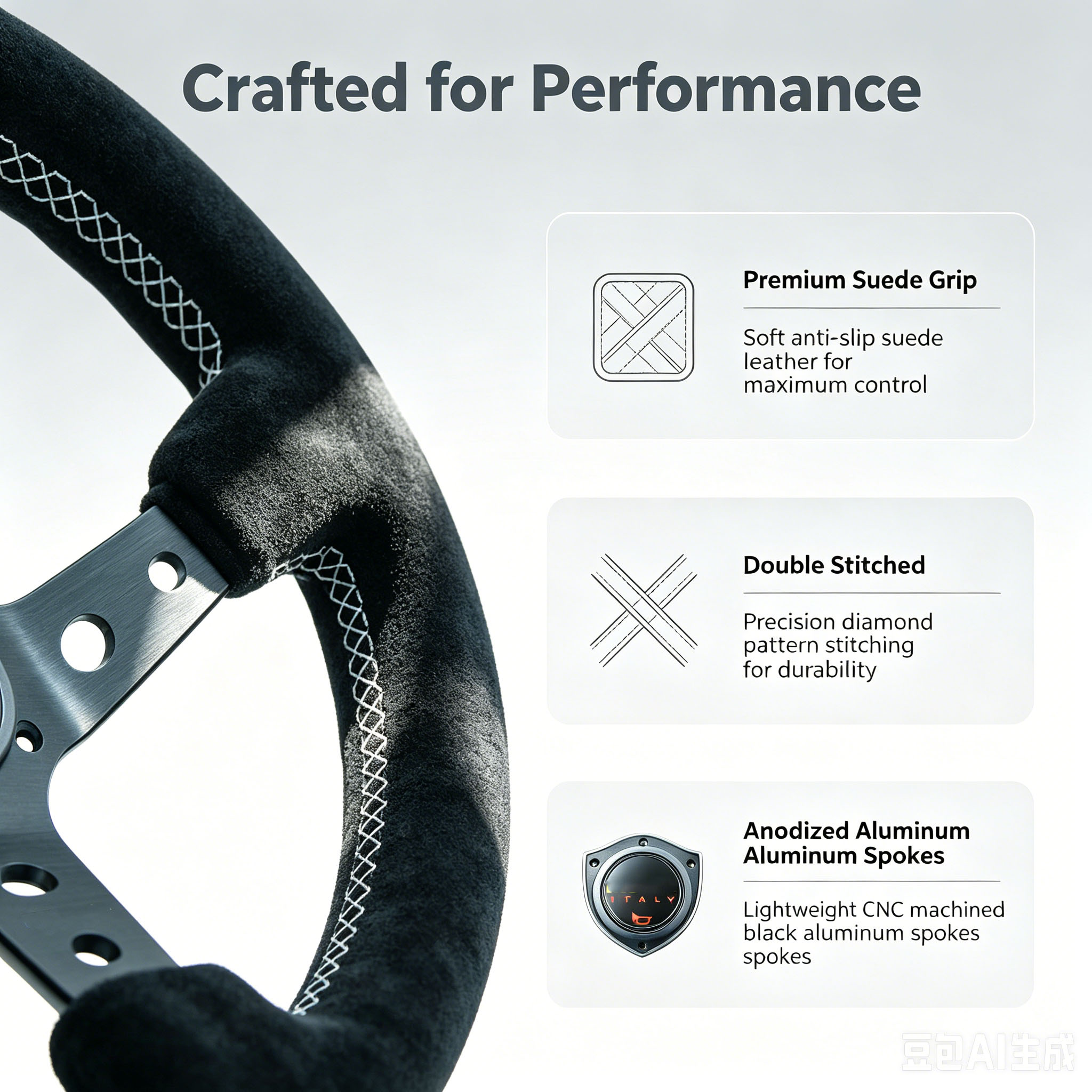 14 Inch 340MM Gaming Deep Conc - огляд і ціна Steering Wheel Gaming