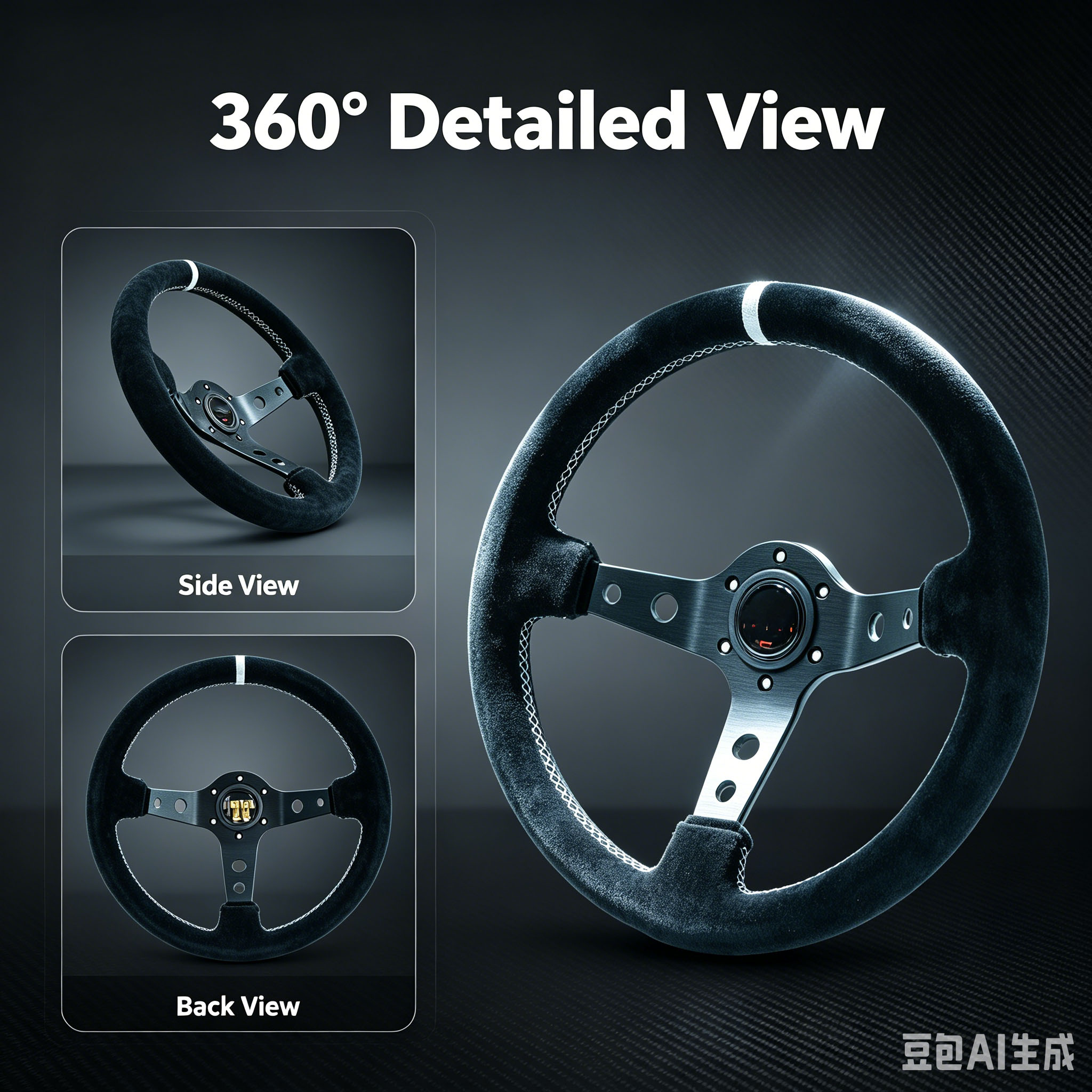 14 Inch 340MM Gaming Deep Conc - огляд і ціна Steering Wheel Gaming