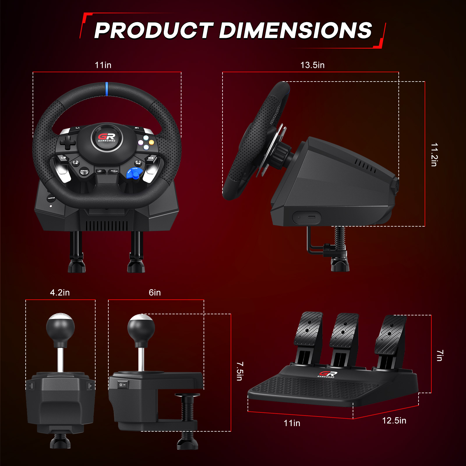 F127 Gaming Steering Wheel For - огляд і ціна Steering Wheel Gaming